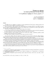 Ecologie des glossines en secteur prÃ©-forestier de CÃ´te d'Ivoire : 2 ...