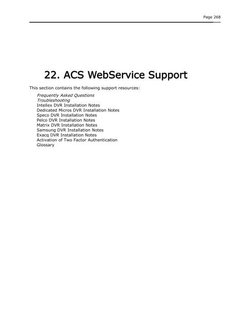 ACS WebService Administrator Manual - Brivo Systems