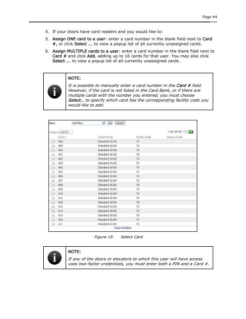 ACS WebService Administrator Manual - Brivo Systems