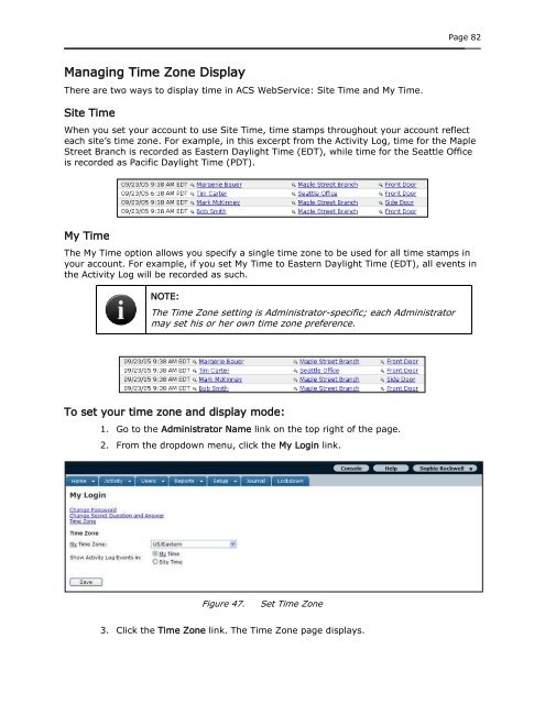 ACS WebService Administrator Manual - Brivo Systems