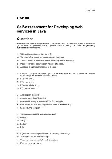 Self-assessment - CPTTM Web Site 2