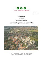 Avis sur l'amÃ©nagement du Centre ville - Ville de Stains