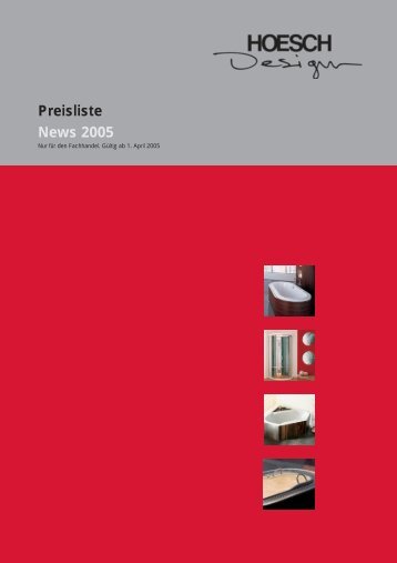 Preisliste News 2005