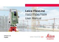 Leica FlexLine TS02/TS06/TS09 User Manual - Cansel