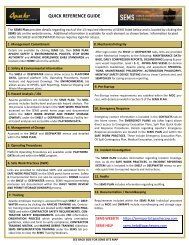 SEMS Quick Reference Guide - Gulf of Mexico Safety and ...