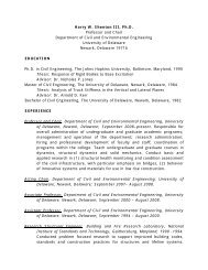 view - Civil and Environmental Engineering - University of Delaware