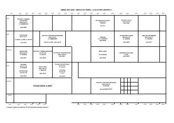 2007-2008 EMPLOI DU TEMPS L3 3 gpes - STAPS AVIGNON