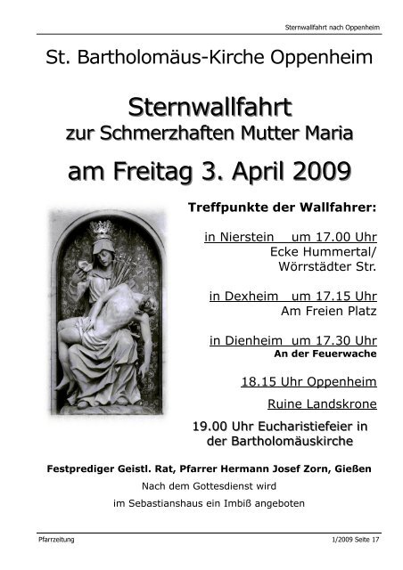 Ausgabe 1-2009a 2 - beim Bistum Mainz