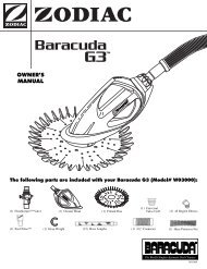 Zodiac Baracuda G3 - Home - Swimming Pool Parts Filters Pumps ...