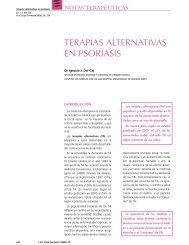 TERAPIAS ALTERNATIVAS EN PSORIASIS