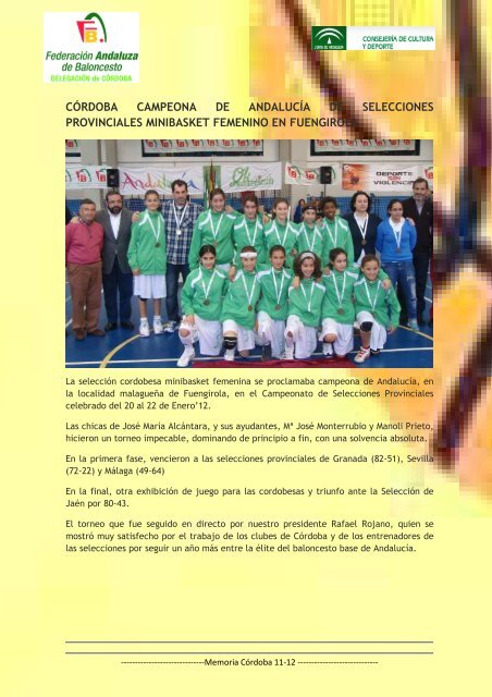 Memoria deportiva FAB-Córdoba 2011-2012 - Federación Andaluza ...