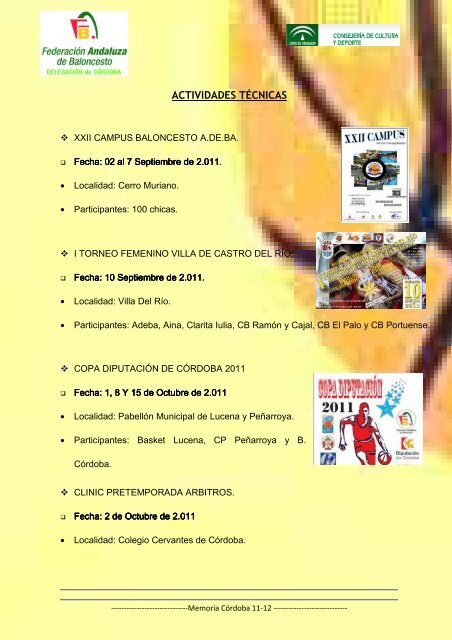 Memoria deportiva FAB-Córdoba 2011-2012 - Federación Andaluza ...