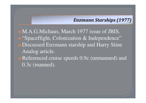 The Enzmann Starship: History & Engineering ... - Icarus Interstellar