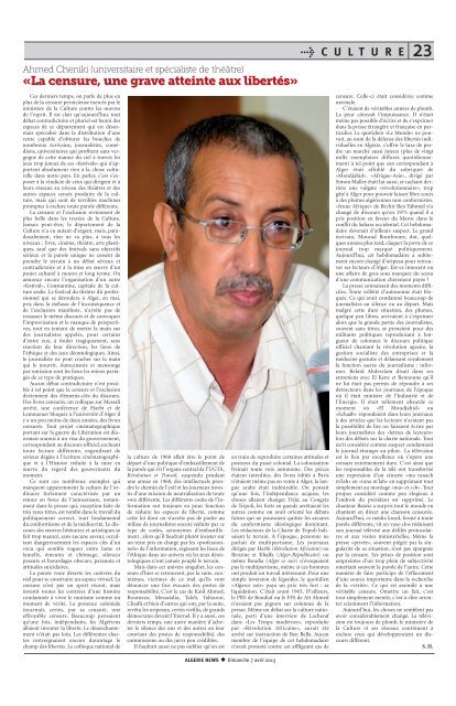 Algérie news quotidien national d'information