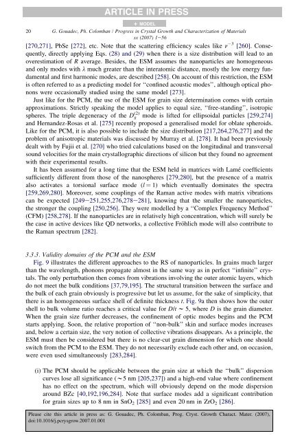 Raman Spectroscopy of nanomaterials - institut de chimie et des ...