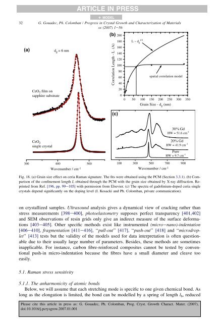 Raman Spectroscopy of nanomaterials - institut de chimie et des ...