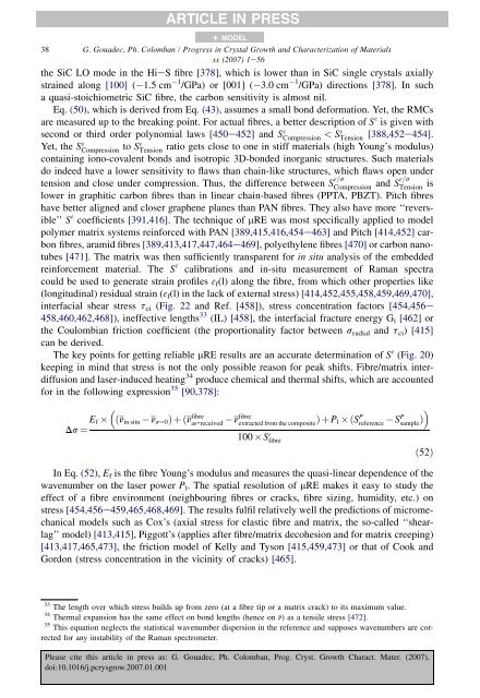 Raman Spectroscopy of nanomaterials - institut de chimie et des ...