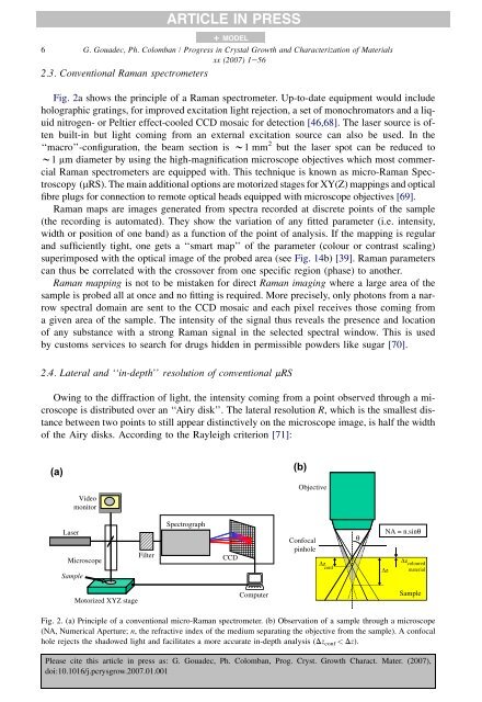 Raman Spectroscopy of nanomaterials - institut de chimie et des ...