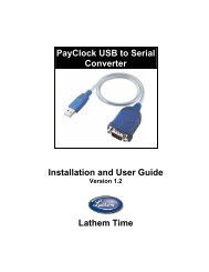 PayClock USB to Serial Converter User Manual - Lathem Time ...