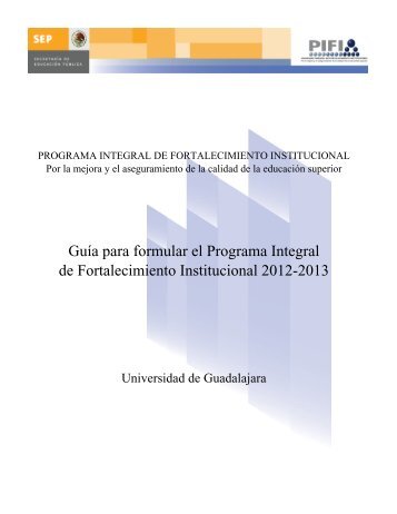 programa integral de fortalecimiento institucional - Centro ...