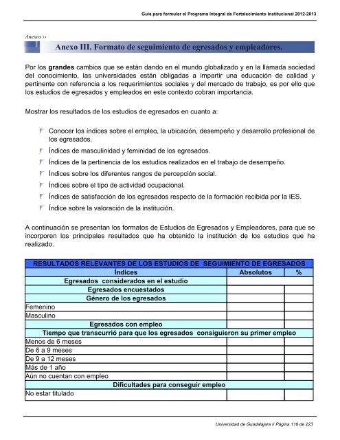 programa integral de fortalecimiento institucional - Centro ...