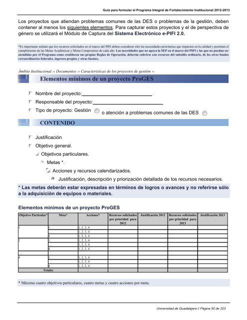 programa integral de fortalecimiento institucional - Centro ...