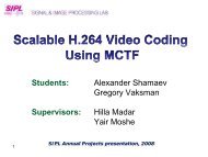 Scalable H.264 Video Coding Using MCTF - SIPL