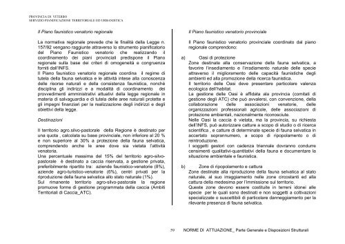 norme di attuazione - Provincia di Viterbo