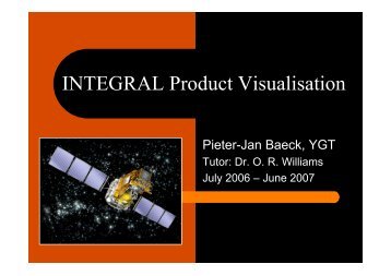 INTEGRAL Visualisation Tool & Explorer - ESAC Trainee Project
