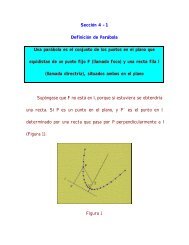 Sección 4 -1 Definición de Parábola Una parábola es el conjunto de ...