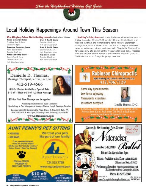 December 2010 - Allegheny West Magazine