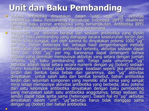 Penetapan potensi antibiotika secara mikrobiologi - Biology East ...