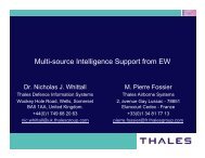Multi-source Intelligence Support from EW