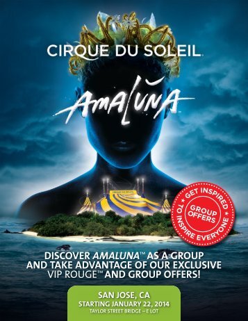 and group offers! - Cirque du Soleil