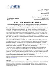 Imtra Launches New Website Press Release 040412