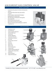 630 EUROSIT GAS CONTROL VALVE - Romstal