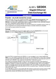 ALSE's GEDEK Gigabit Ethernet Data Exchange Kit