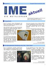 Ausgabe 1 - beim IME!