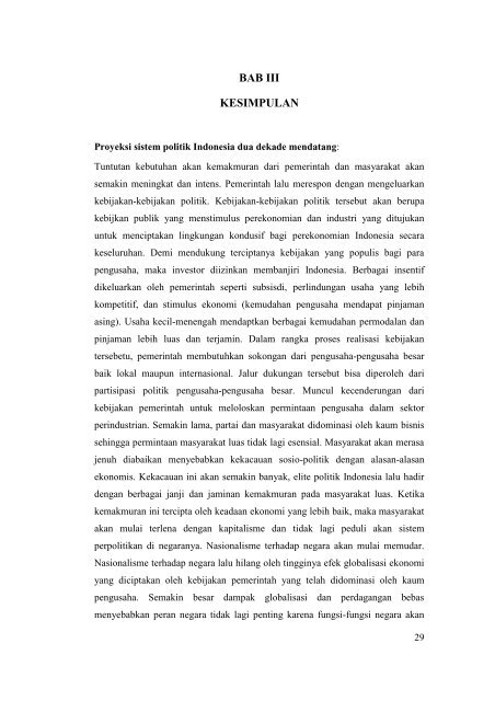 tugas akhir sistem politik indonesia