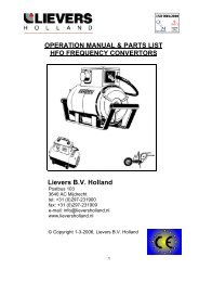 OPERATION MANUAL & PARTS LIST HFO ... - SimmaRent