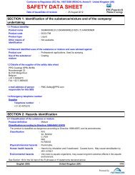 SigmaShield 2 Hardener Safety Data Sheet - Promain