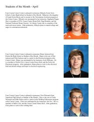 Students of the Month - April 2013 - Four County Career Center