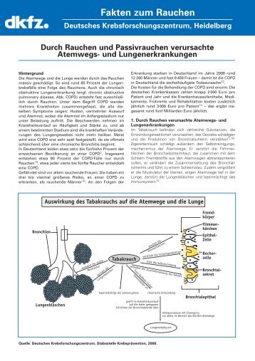 Durch Rauchen und Passivrauchen verursachte Atemwegs