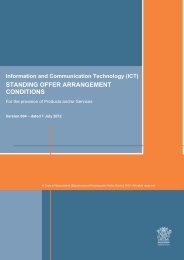 (ICT) STANDING OFFER ARRANGEMENT CONDITIONS