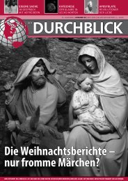 Die Weihnachtsberichte – nur fromme Märchen? - Durchblick