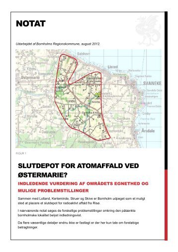 Notat om slutdepot for radioaktivt affald - Bornholms Regionskommune