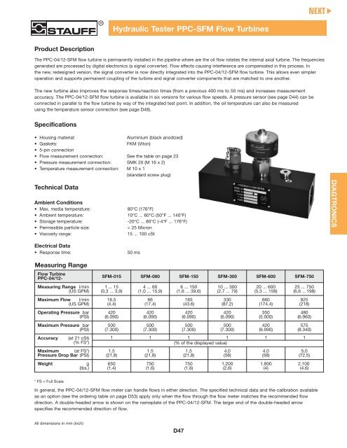 PPC-SFM Flow Turbines