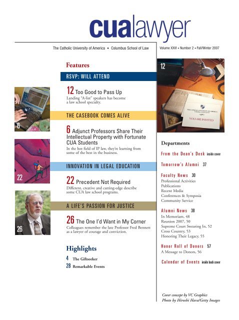 CUA Cover Winter 2005 final (Page 2) - Columbus School of Law