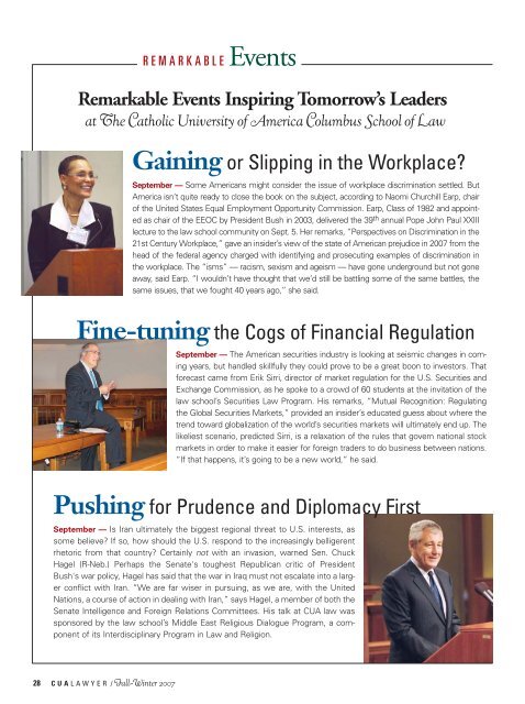 CUA Cover Winter 2005 final (Page 2) - Columbus School of Law