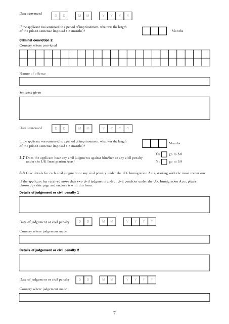 FORM MN4 - UK Border Agency - the Home Office